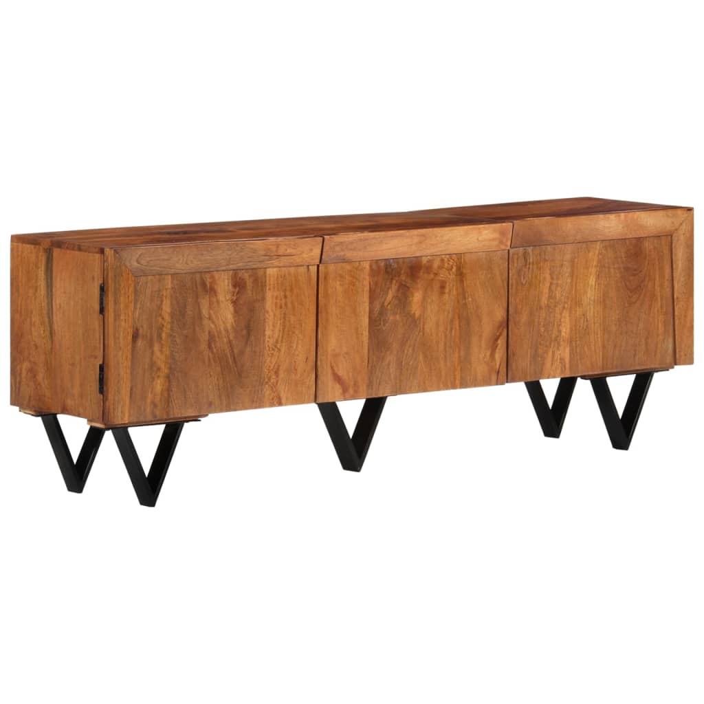 TV-bänk 140x30x46 cm massivt mangoträ