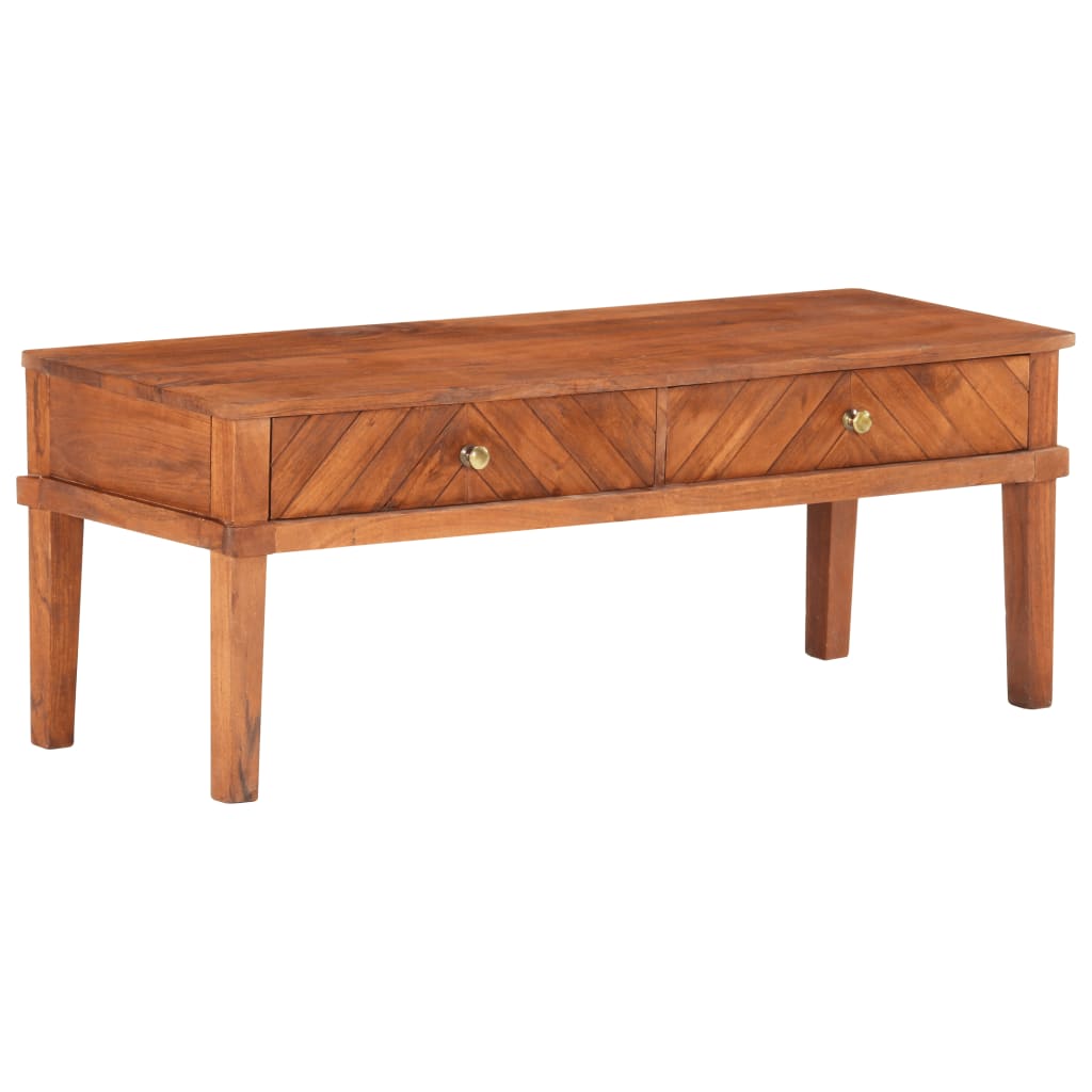 TV-möbel Trä 110x40x41 cm massivt akaciaträ