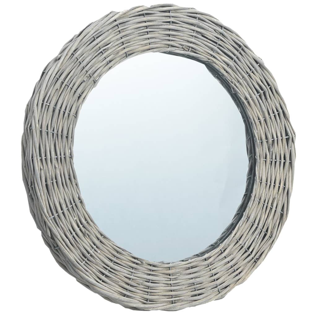 Väggspegel 80 cm korgmaterial