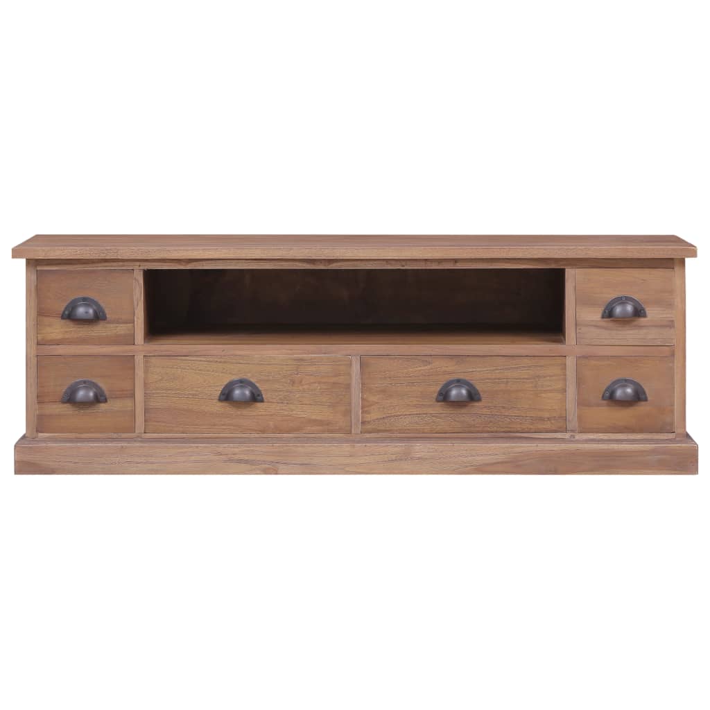 TV-bänk 120x30x40 cm massiv teak