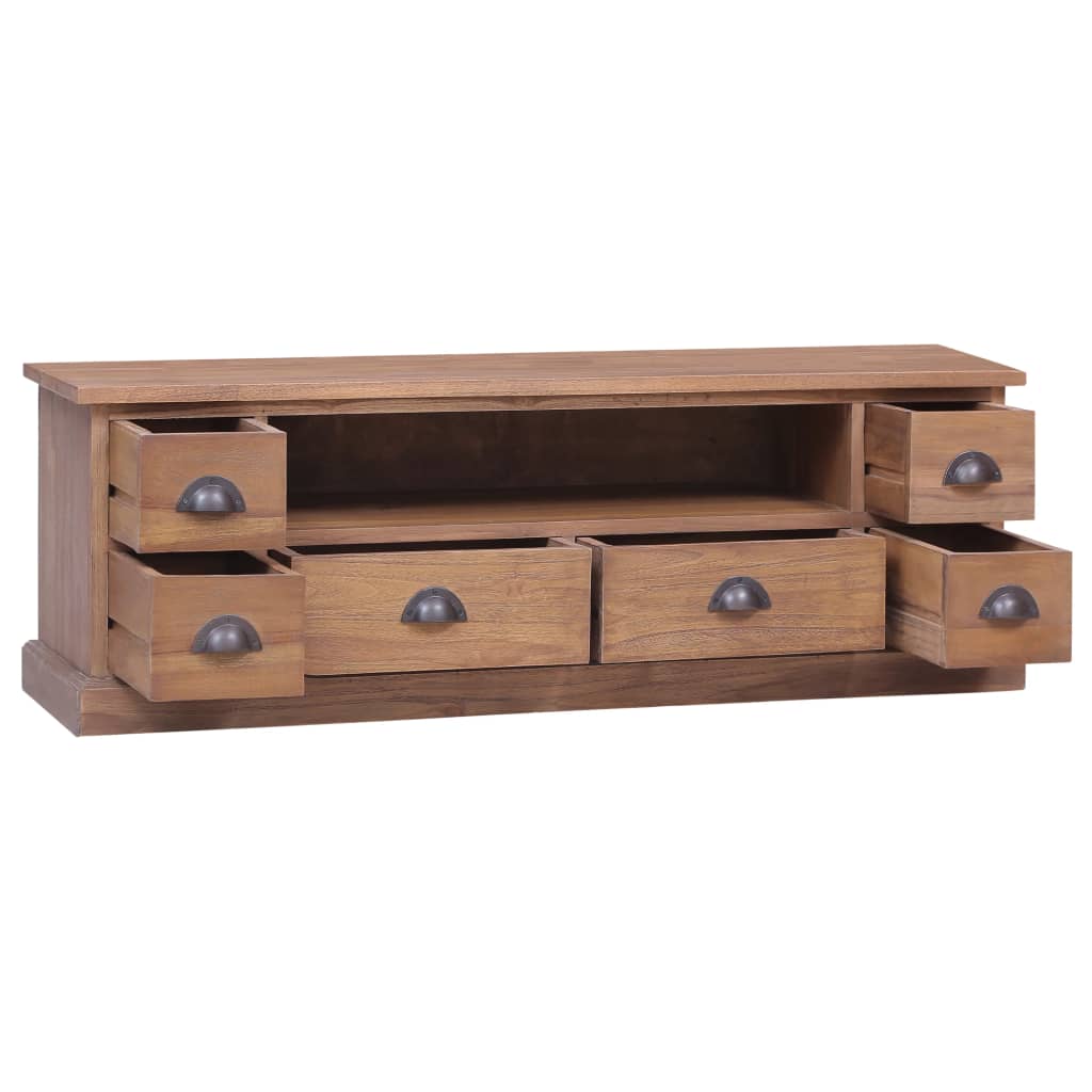 TV-bänk 120x30x40 cm massiv teak