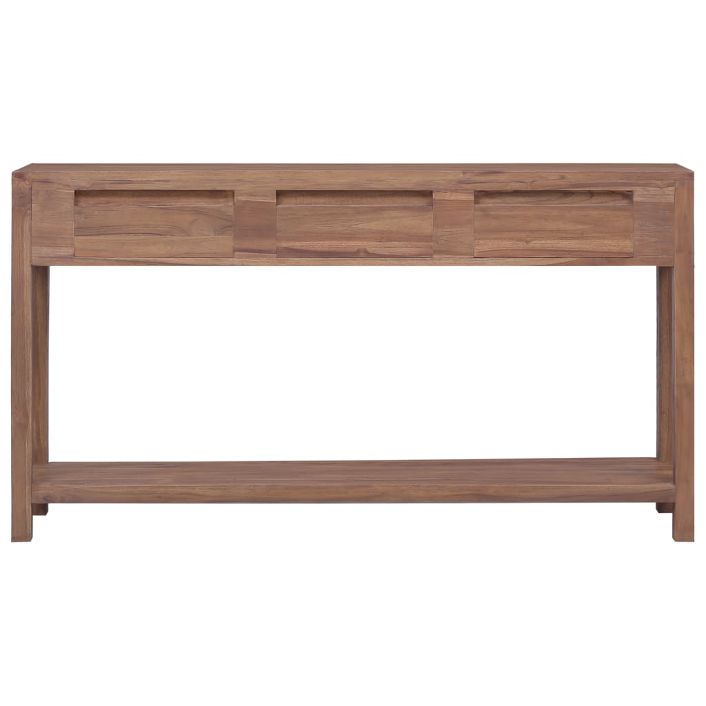 Avlastningsbord Konsollbord Trä 145x30x80 cm massiv teak