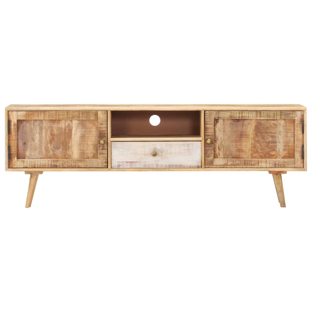 TV-bänk 140x30x45 cm massivt mangoträ