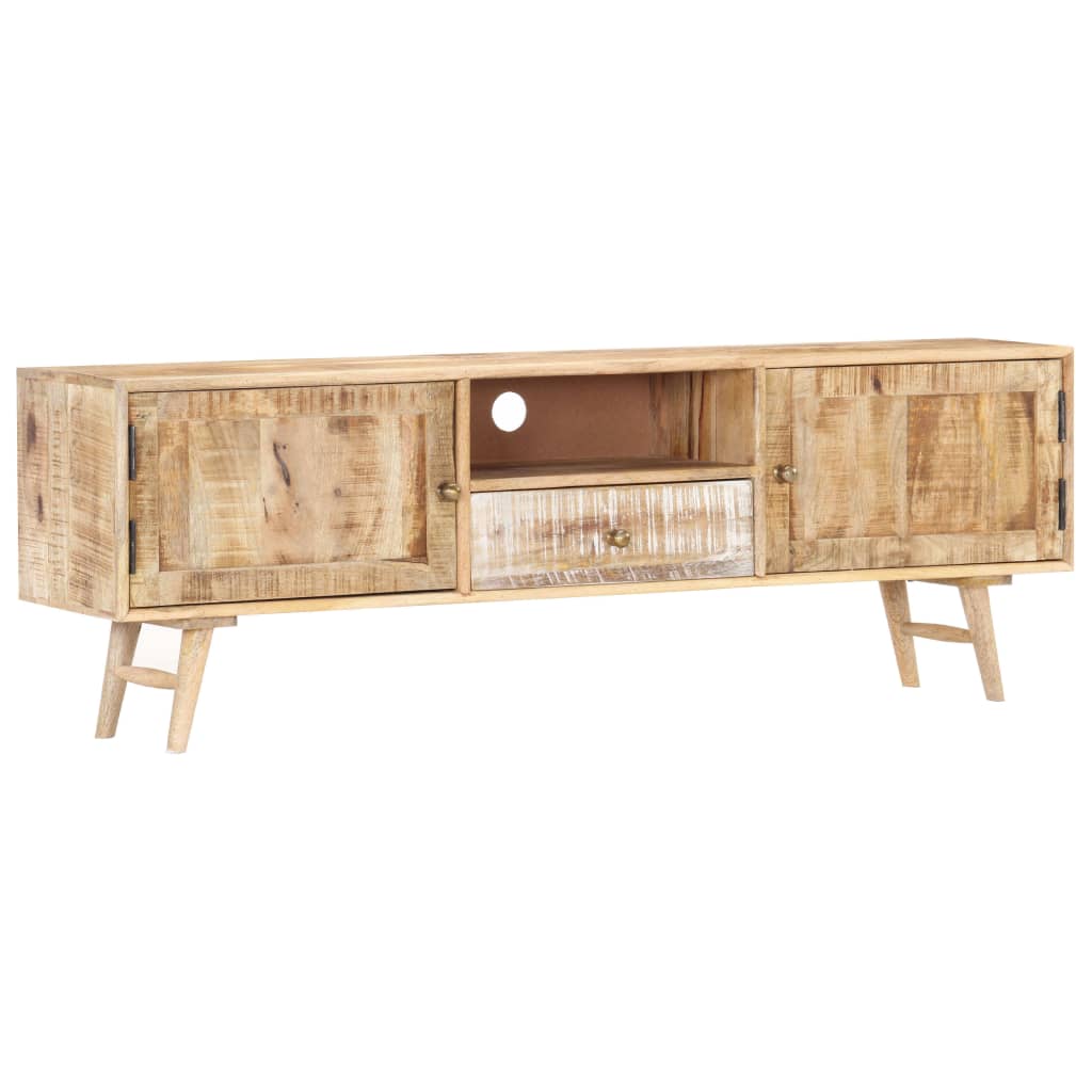 TV-bänk 140x30x45 cm massivt mangoträ