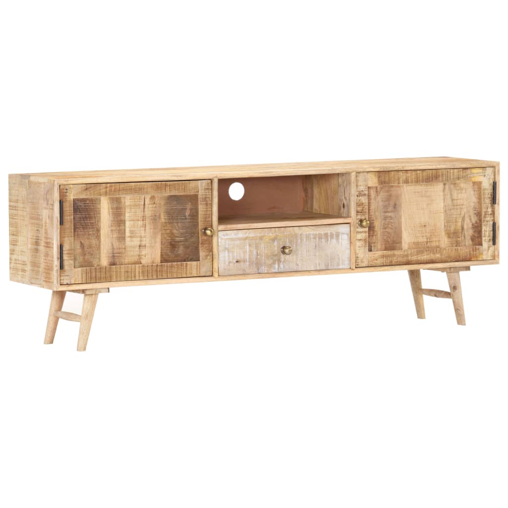 TV-bänk 140x30x45 cm massivt mangoträ