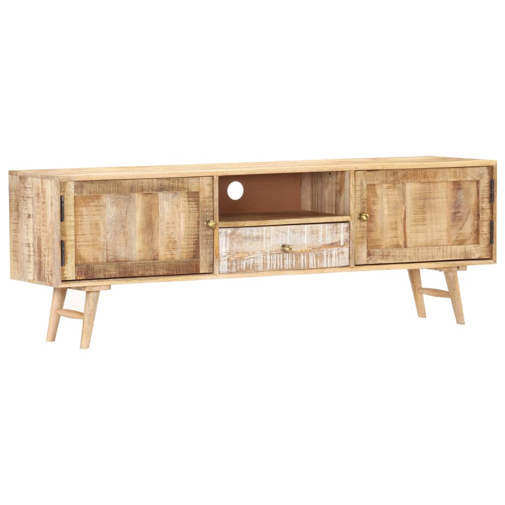 TV-bänk 140x30x45 cm massivt mangoträ