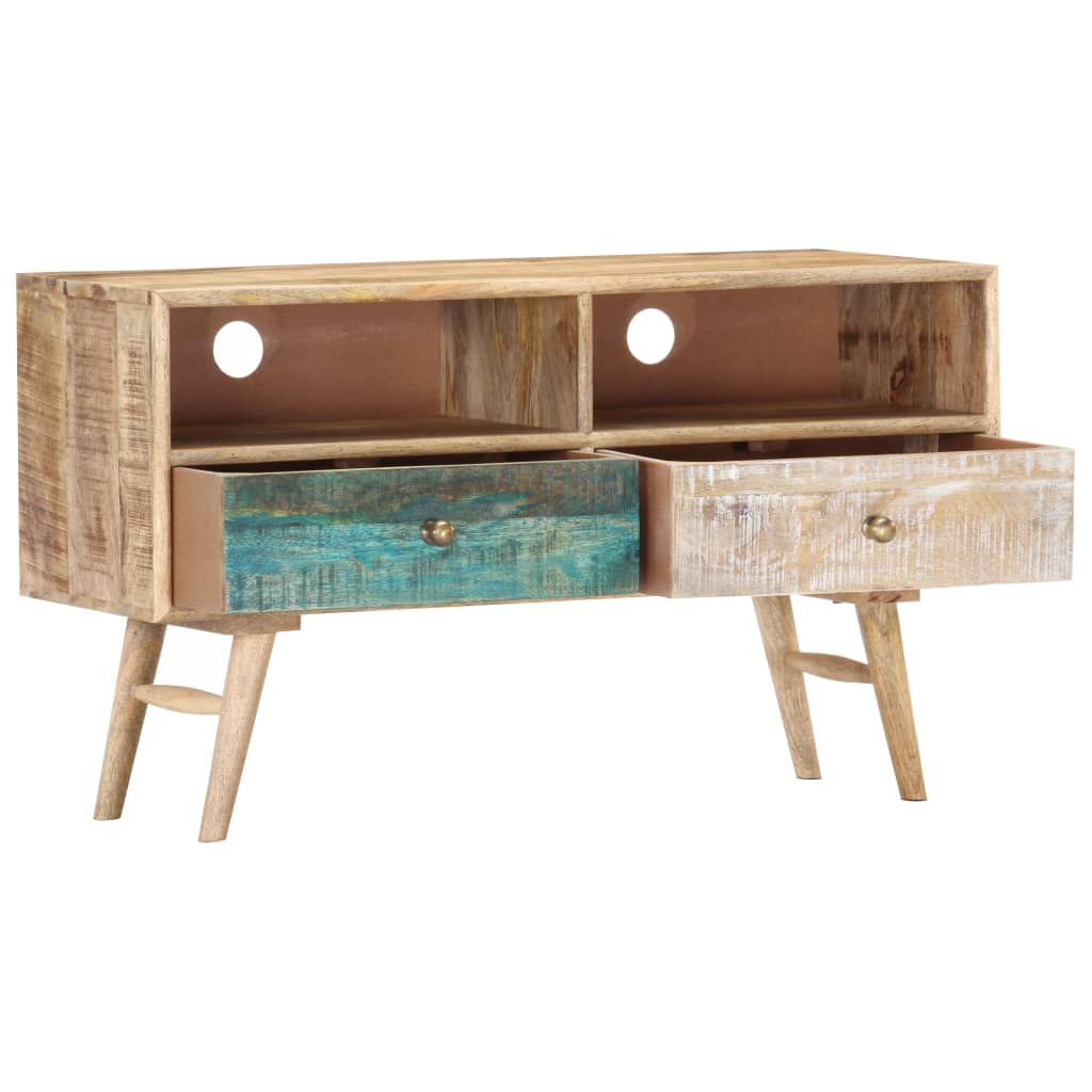 TV-bänk 88x30x50 cm massivt mangoträ
