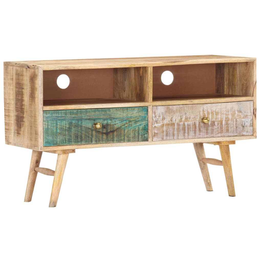 TV-bänk 88x30x50 cm massivt mangoträ
