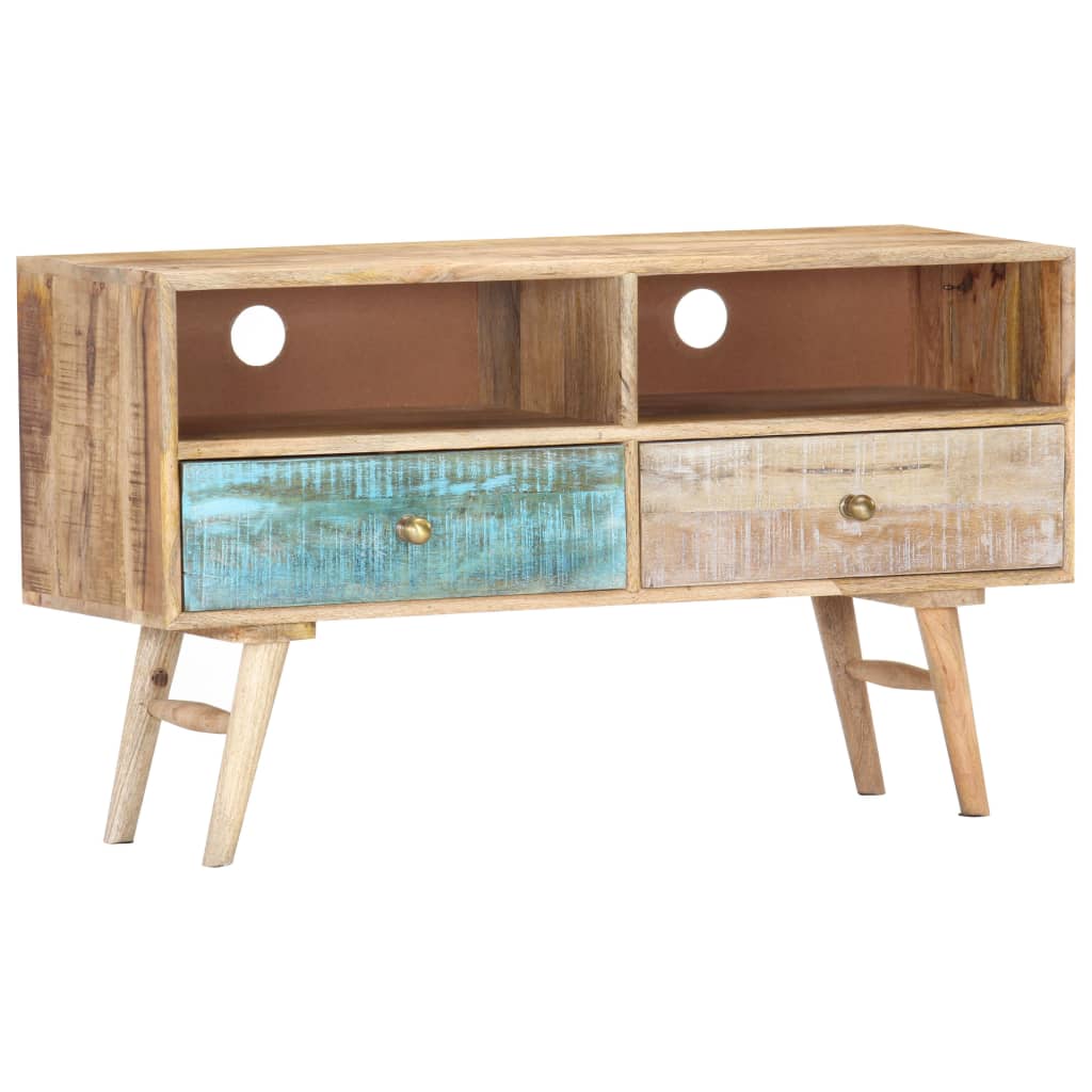 TV-bänk 88x30x50 cm massivt mangoträ