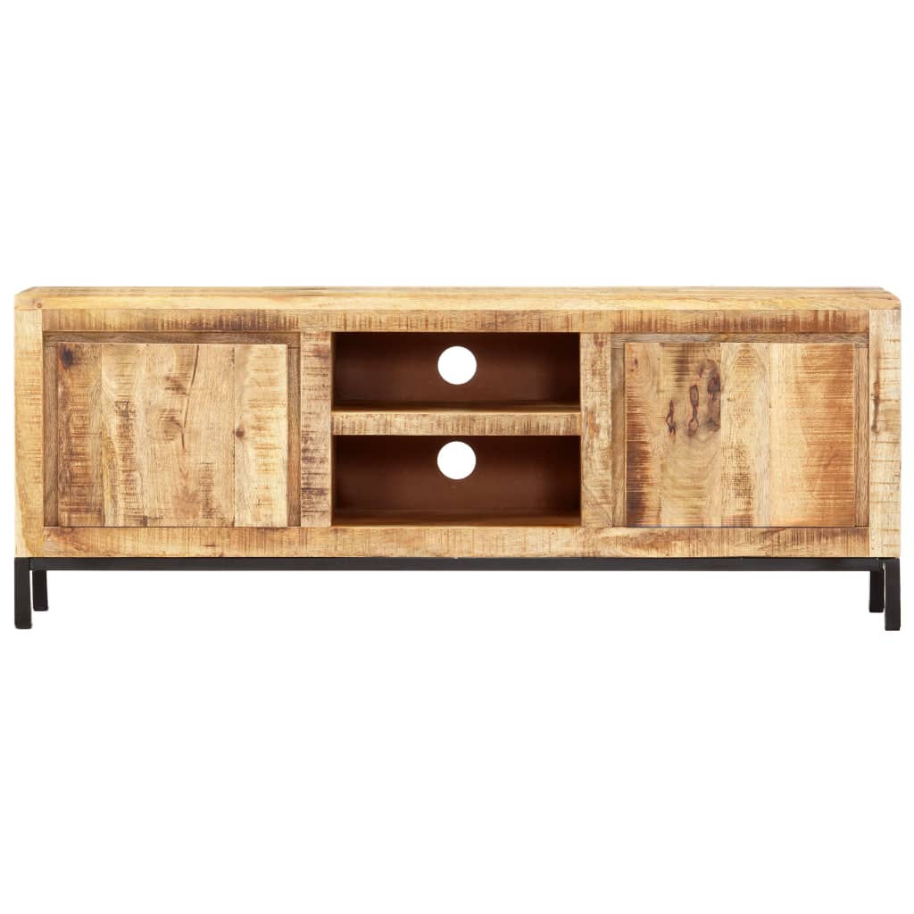 TV-bänk 118x30x45 cm massivt mangoträ