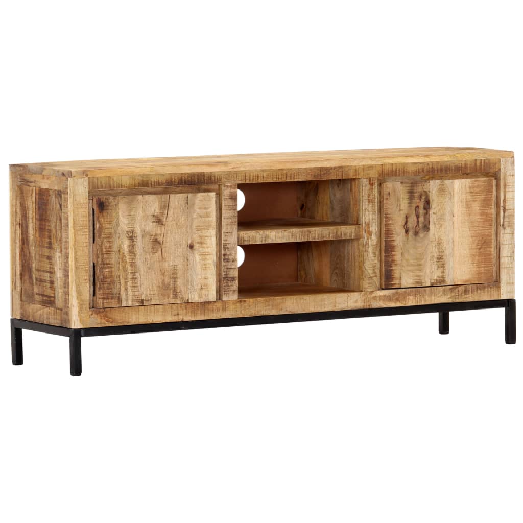 TV-bänk 118x30x45 cm massivt mangoträ