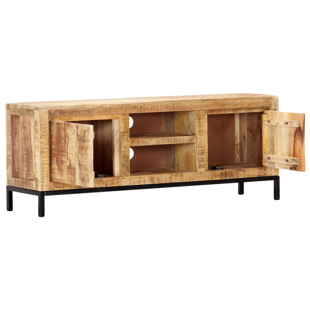 TV-bänk 118x30x45 cm massivt mangoträ