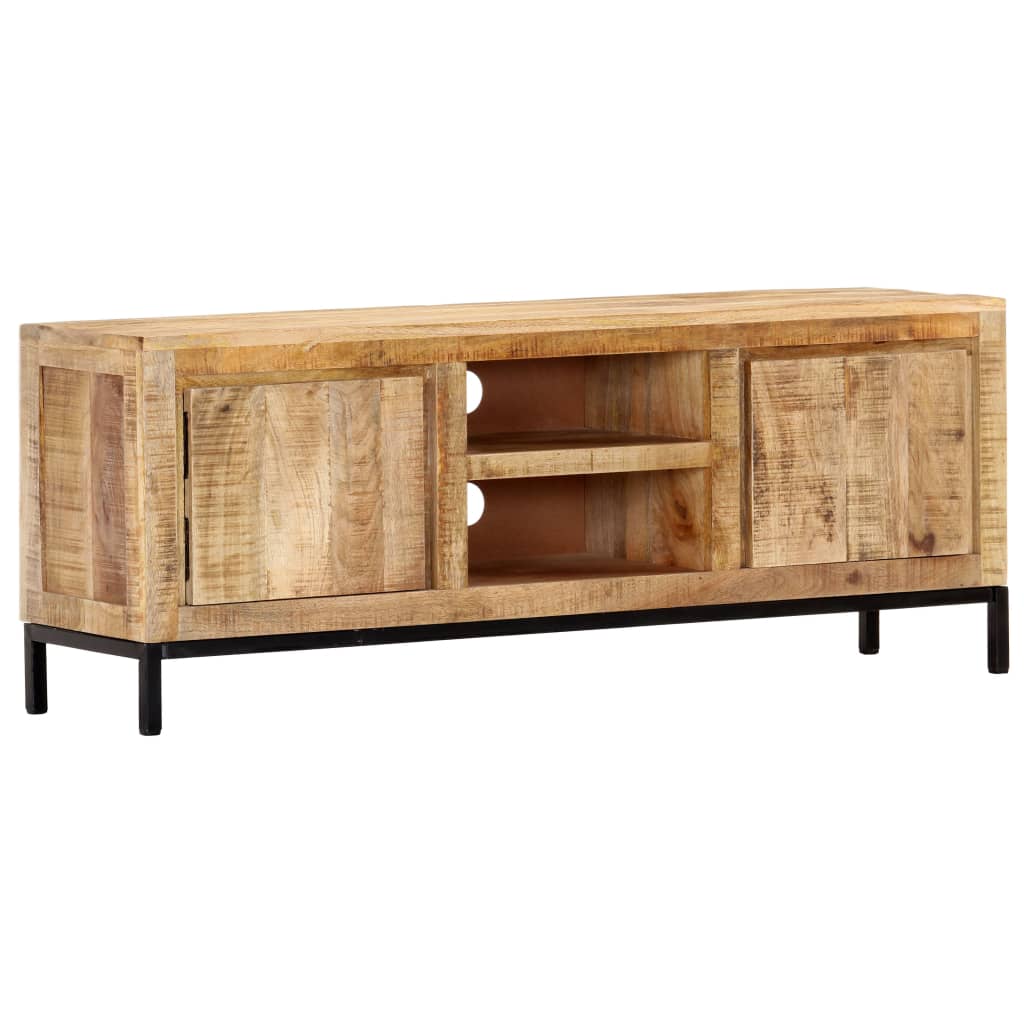 TV-bänk 118x30x45 cm massivt mangoträ