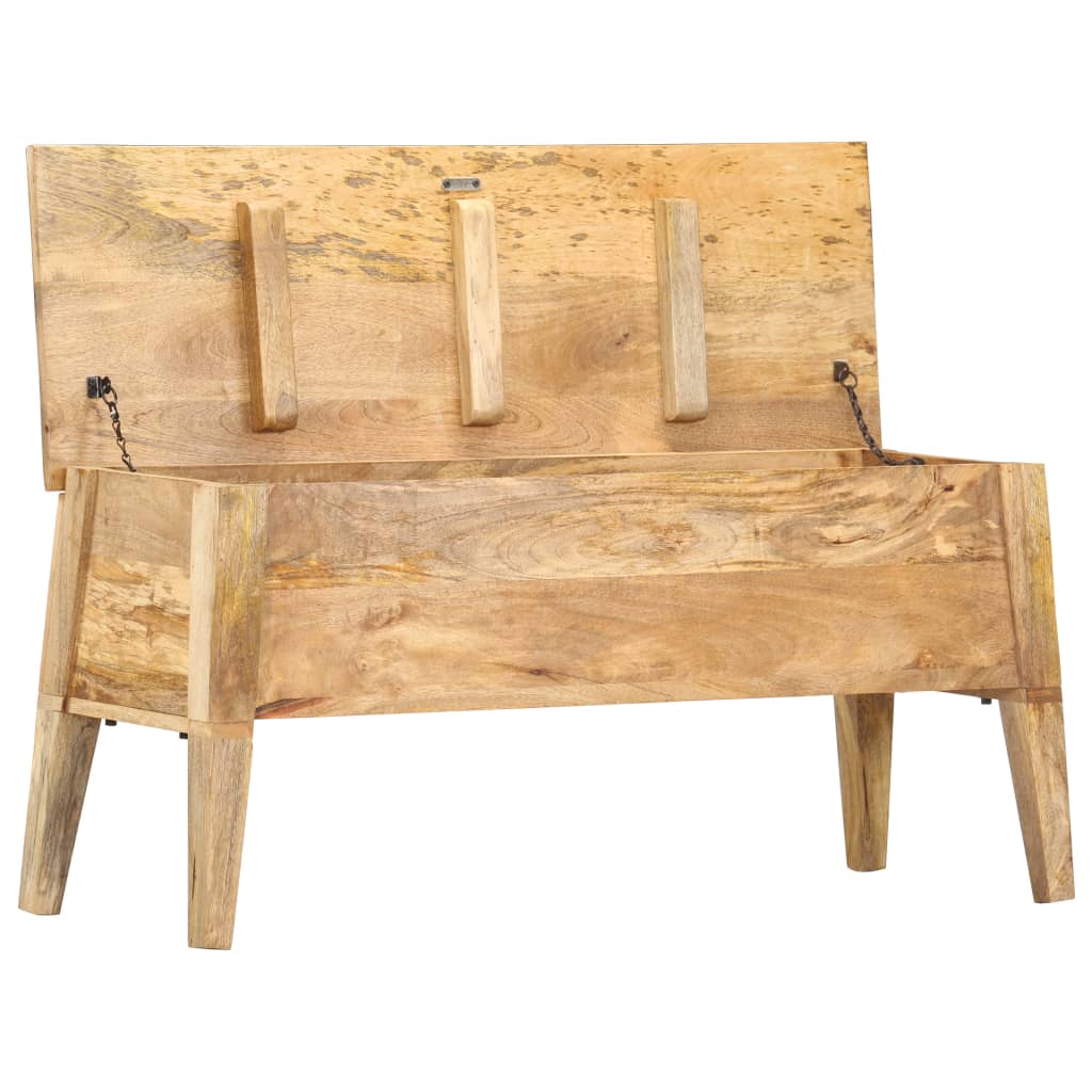 Förvaringskista 90x35x48 cm massivt mangoträ
