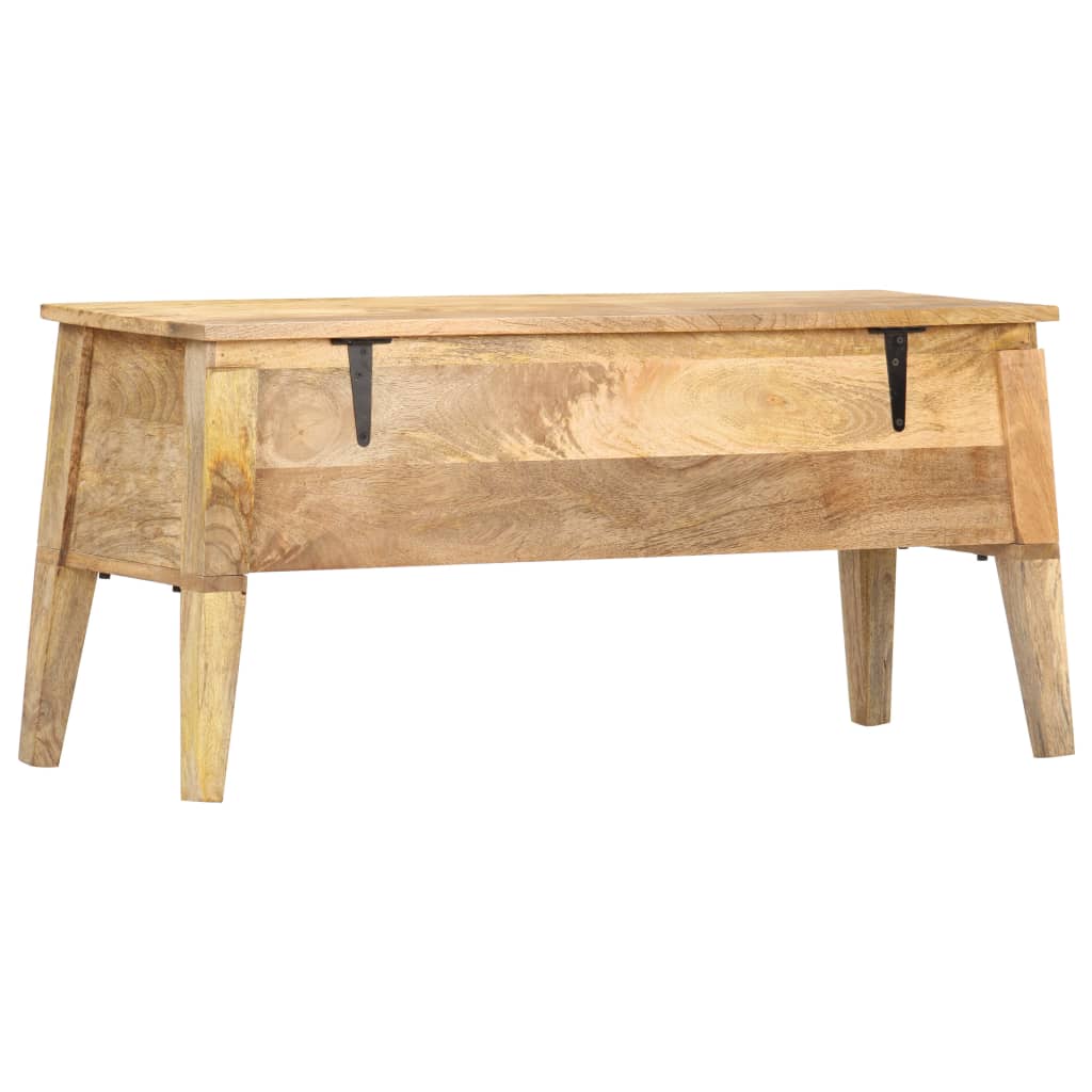 Förvaringskista 90x35x48 cm massivt mangoträ