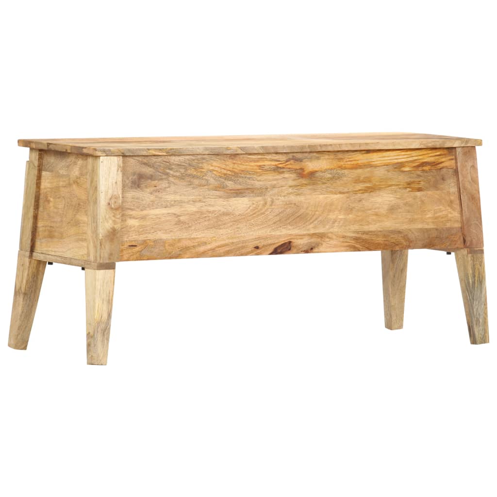 Förvaringskista 90x35x48 cm massivt mangoträ