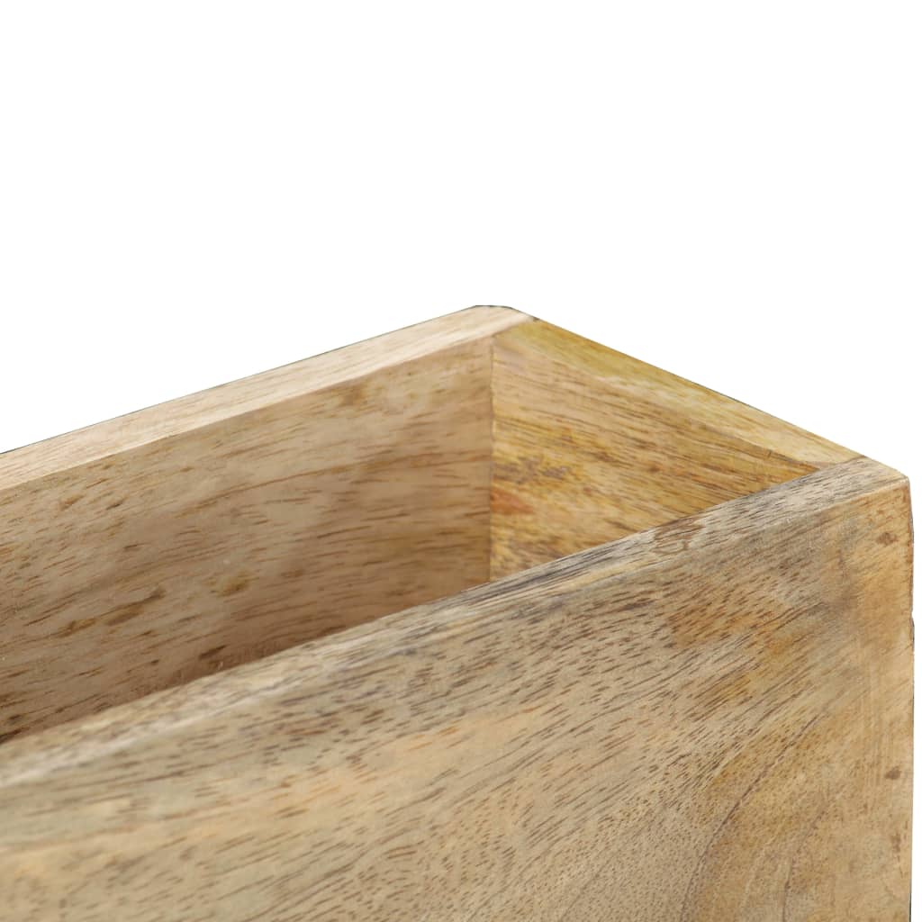 Tidskriftshållare Väggmonterat 30x11x72 cm massivt mangoträ