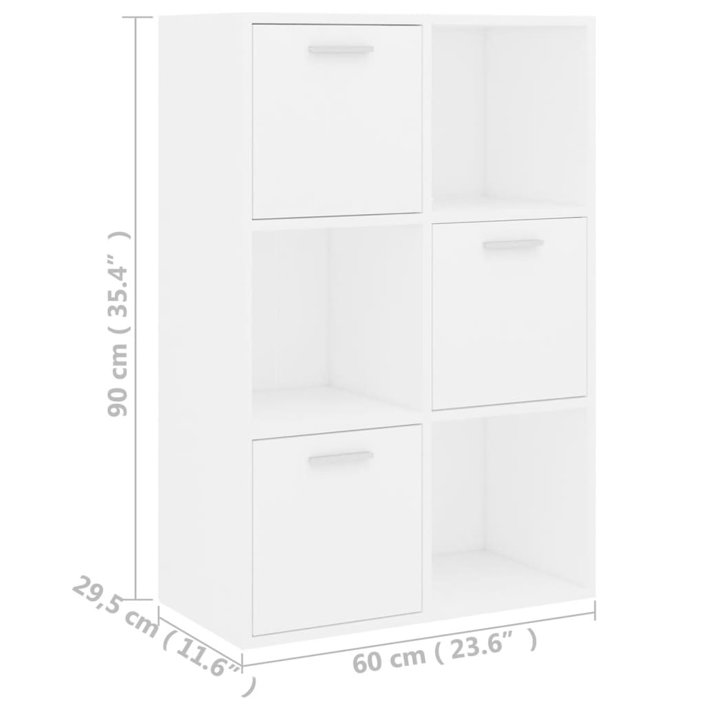 Skåp Vit 60x29,5x90 cm