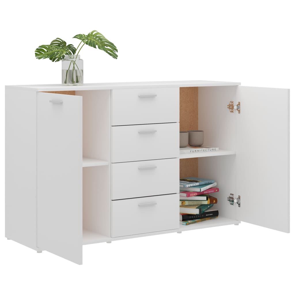 Skänk Vit 120x35,5x75 cm