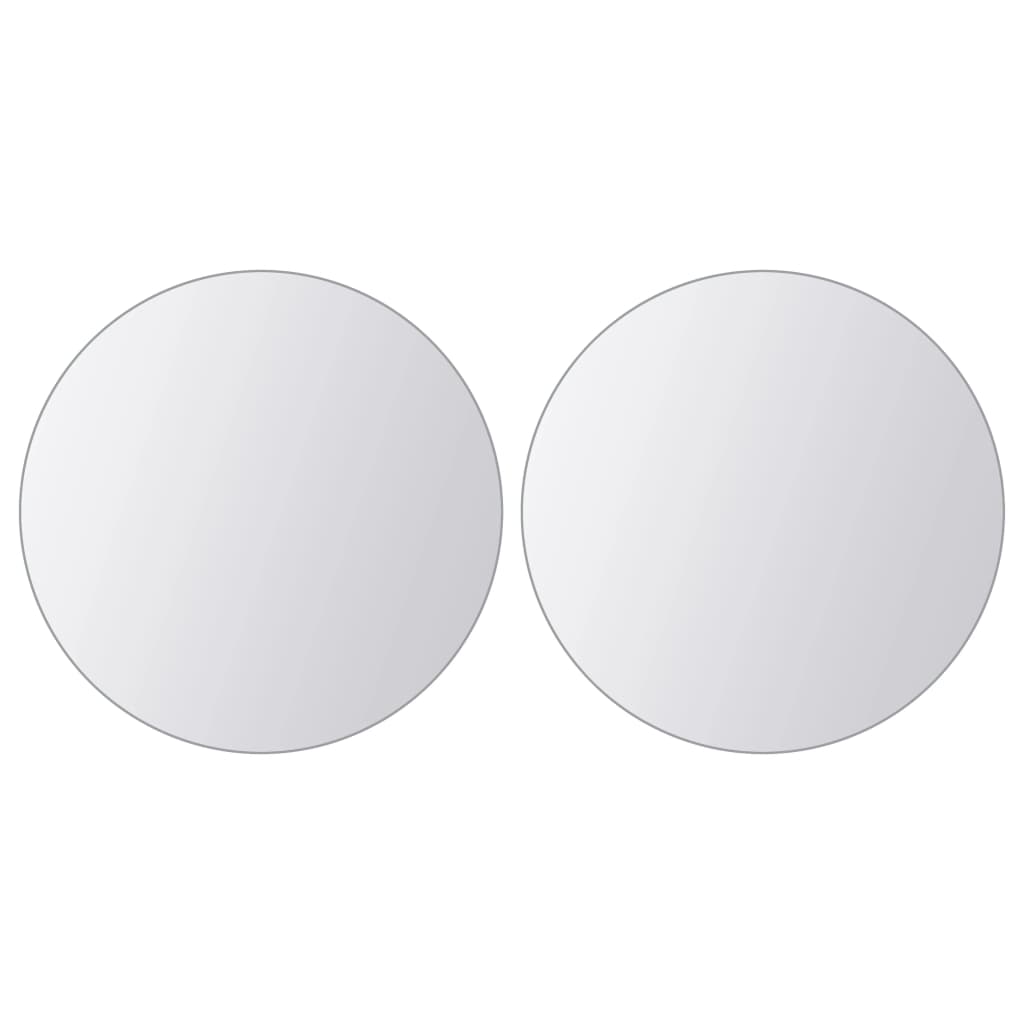 Väggspegel Spegelplattor 16 st runt glas