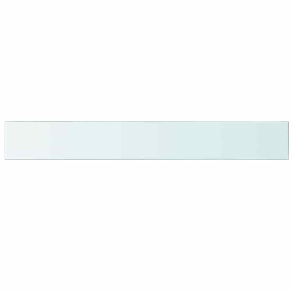 Hyllplan 2 st glas genomskinlig 110x15 cm