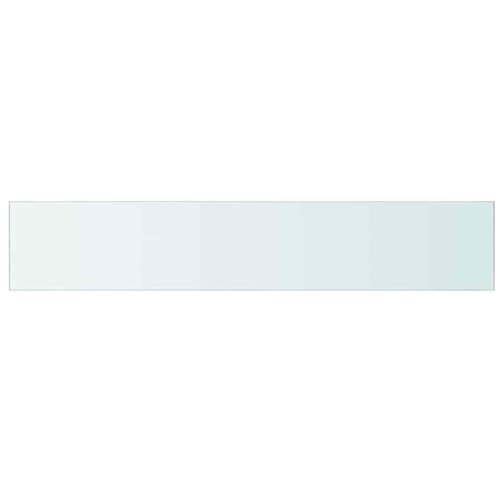 Hyllplan 2 st glas genomskinlig 110x20 cm