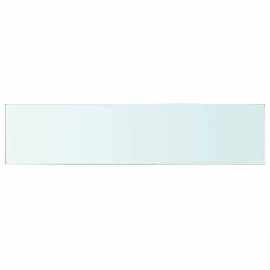 Hyllplan 2 st glas genomskinlig 110x25 cm