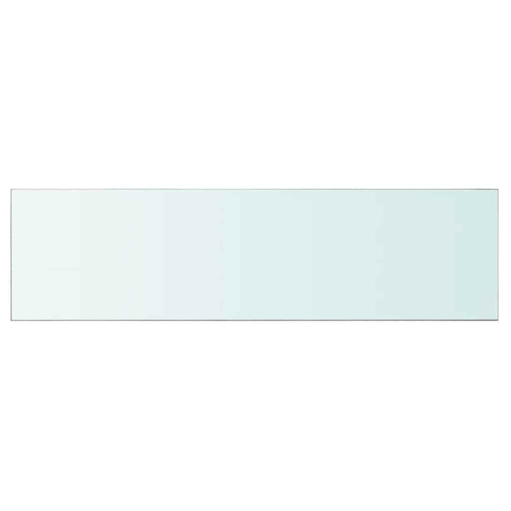Hyllplan 2 st glas genomskinlig 110x30 cm