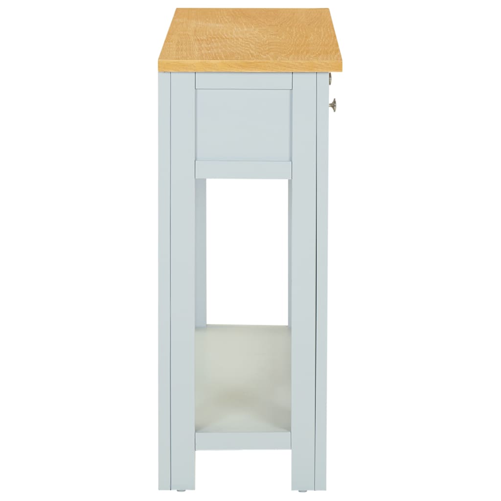 Avlastningsbord 83x30x73 cm massiv ek