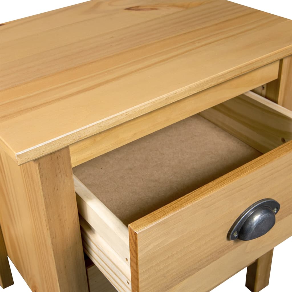 Sängbord 2 st Hill 46x35x49,5 cm massiv furu