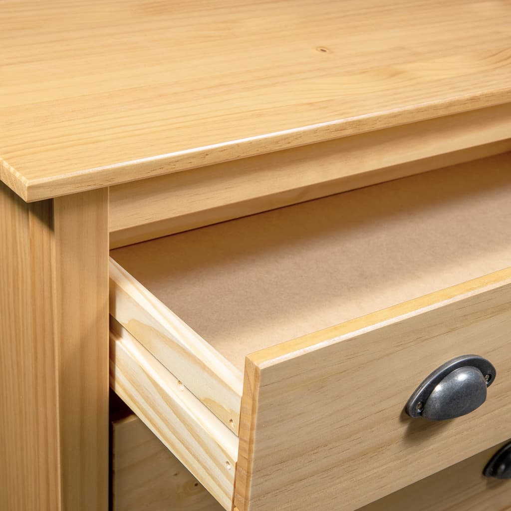 Skänk Trä Hill med 5 lådor 79x40x96,5 cm massiv furu