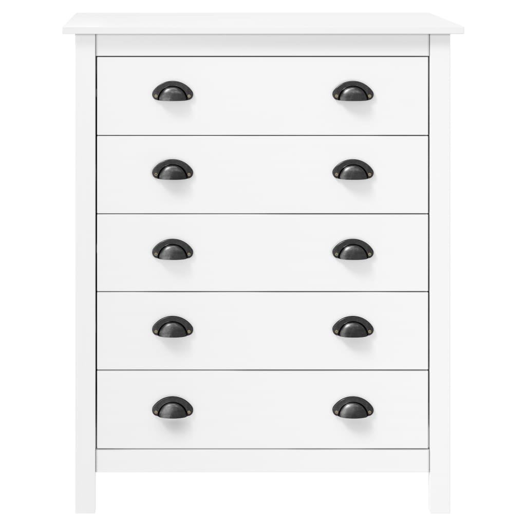 Skänk Trä Hill med 5 lådor 79x40x96,5 cm massiv furu