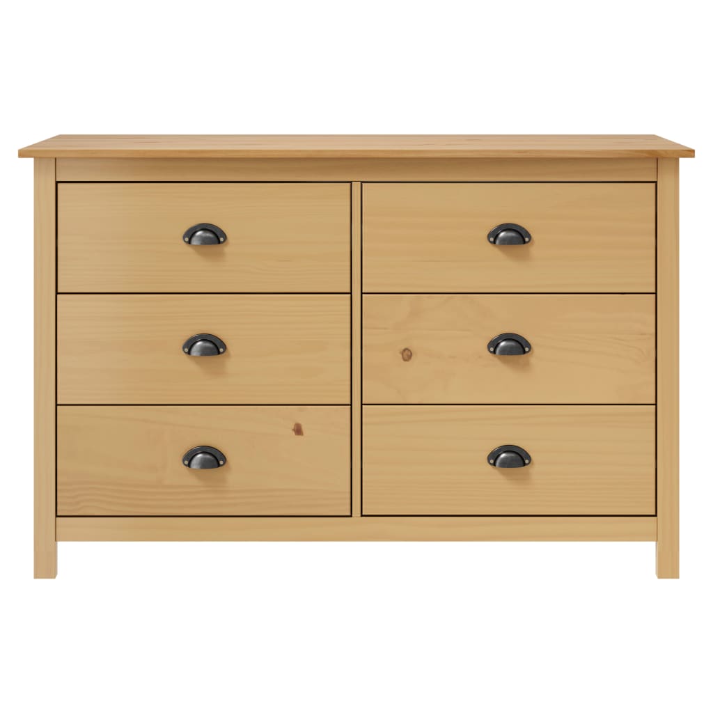 Skänk Trä Hill 125x40x80 cm massiv furu