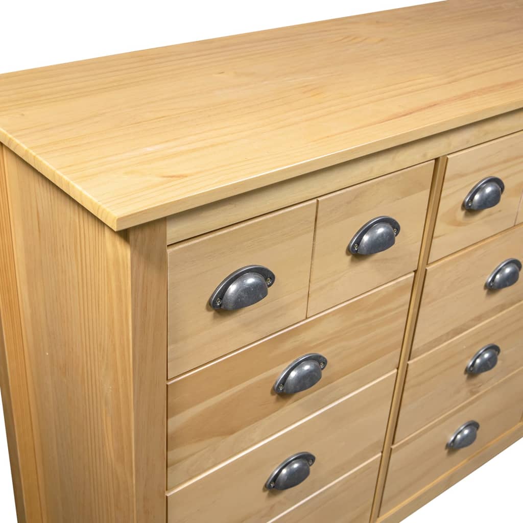 Skänk Trä Hill 130x37x80 cm massiv furu