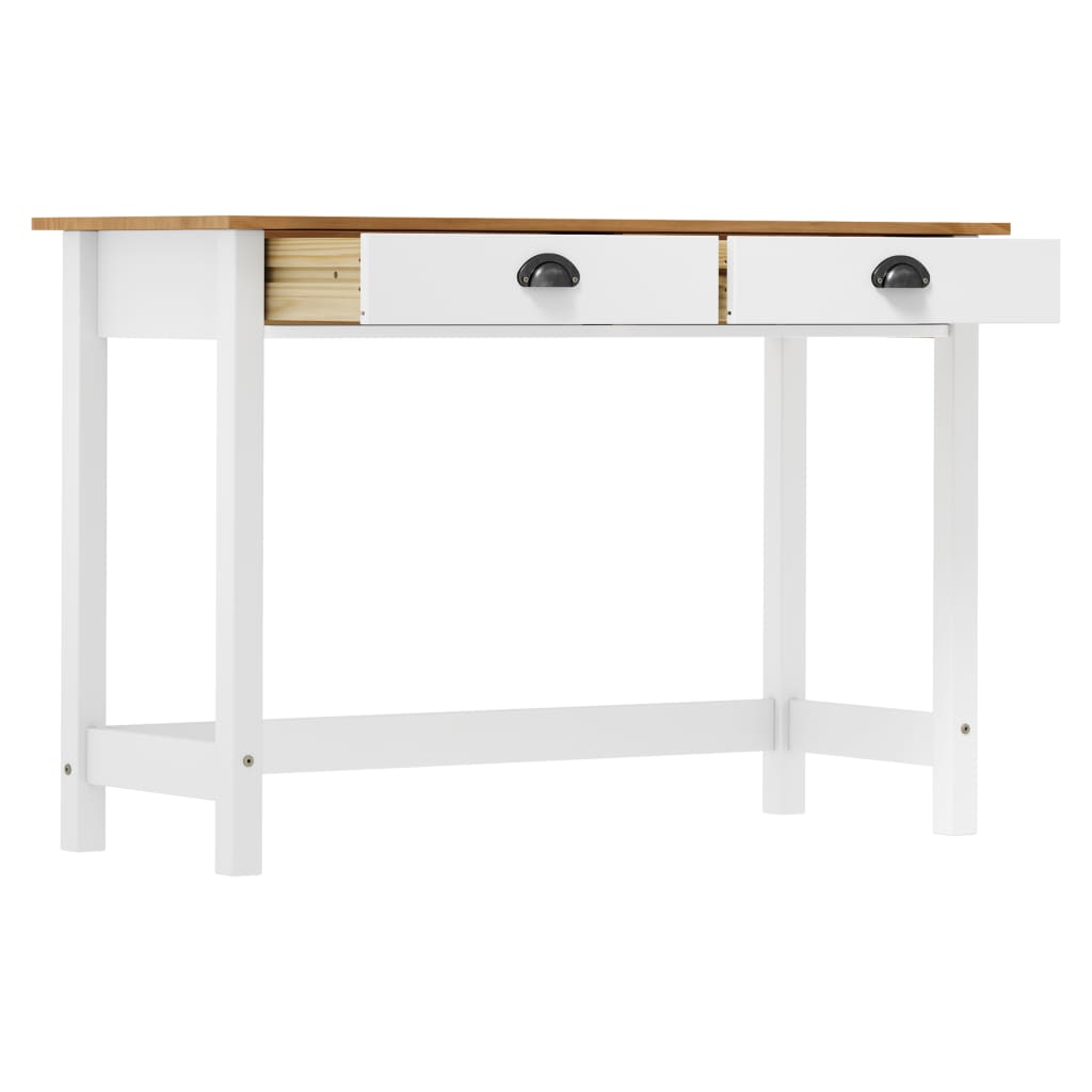 Avlastningsbord Konsollbord Trä med 2 lådor 110x45x74 cm massiv furu