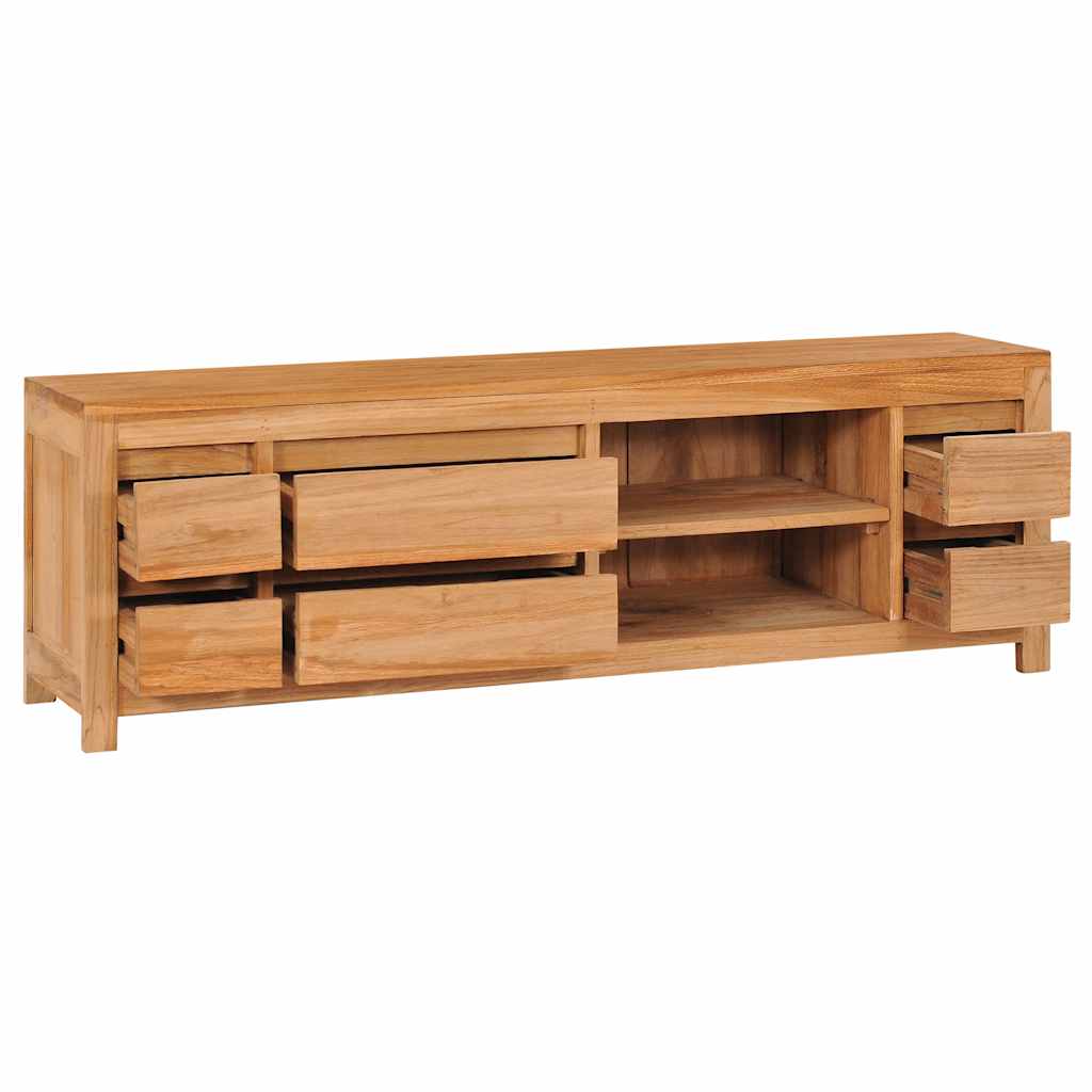 TV-bänk 115x30x40 cm massiv teak