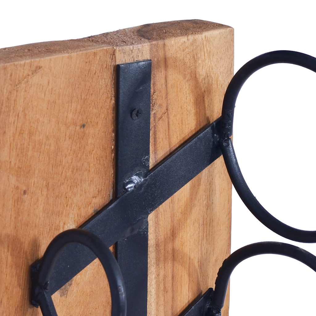 Vinställ för 6 flaskor 35x35x100 cm massiv teak