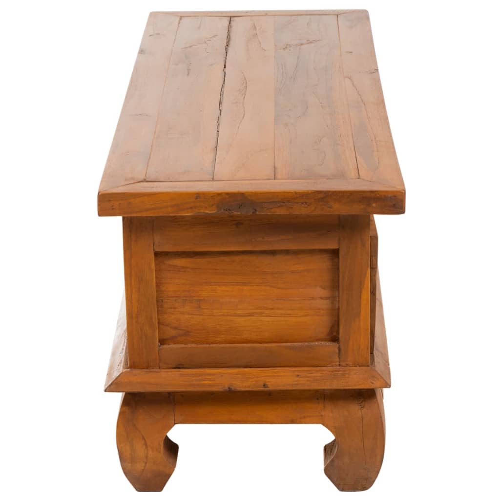 TV-bänk 110x35x40 cm massiv teak