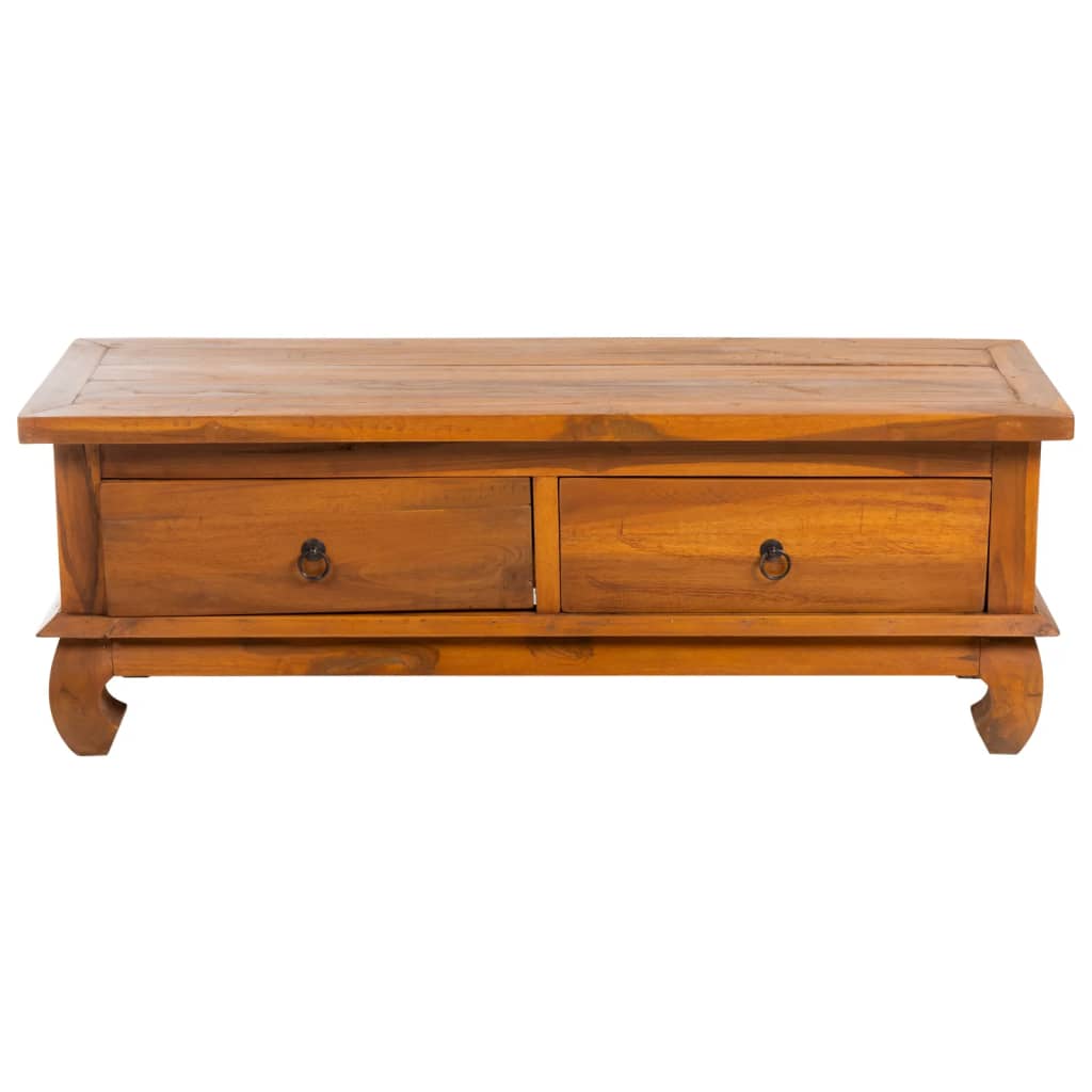 TV-bänk 110x35x40 cm massiv teak