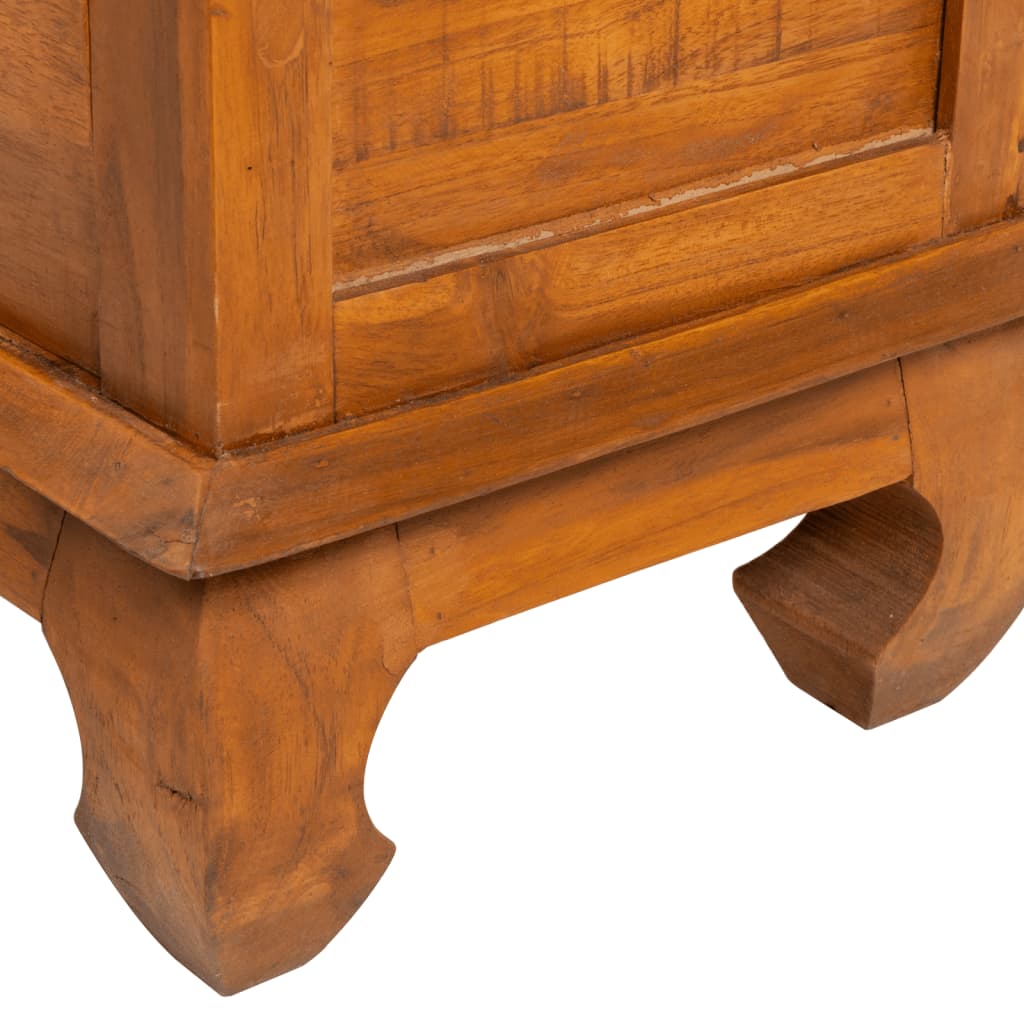 TV-bänk 110x35x40 cm massiv teak