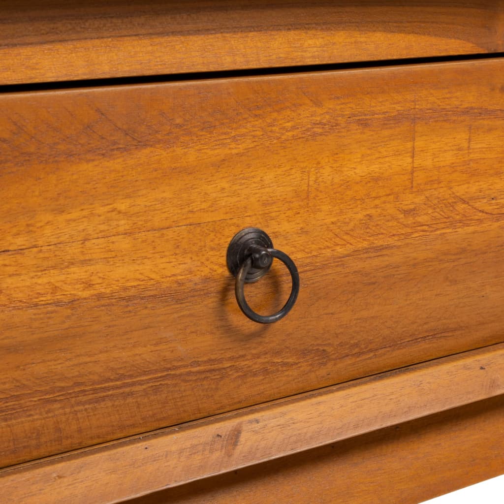 TV-bänk 110x35x40 cm massiv teak