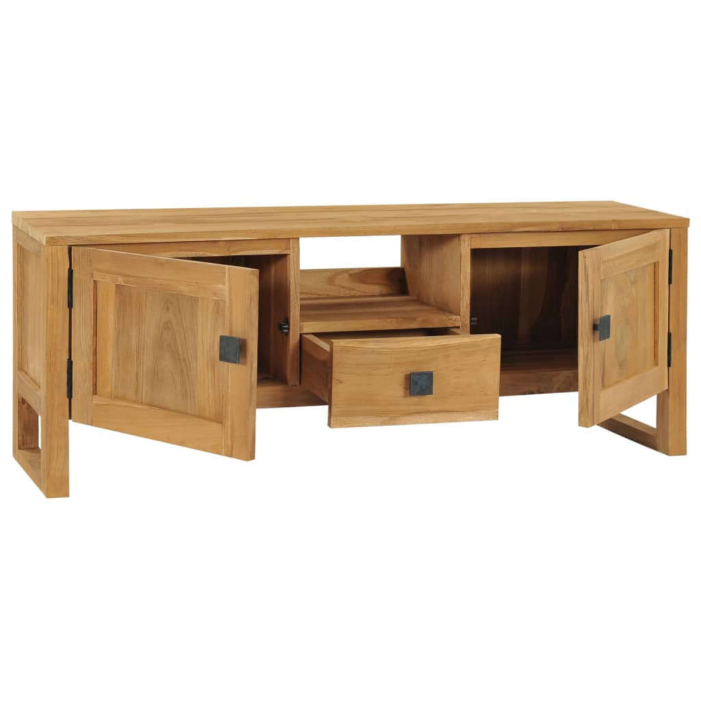 TV-bänk 120x32x45 cm massiv teak