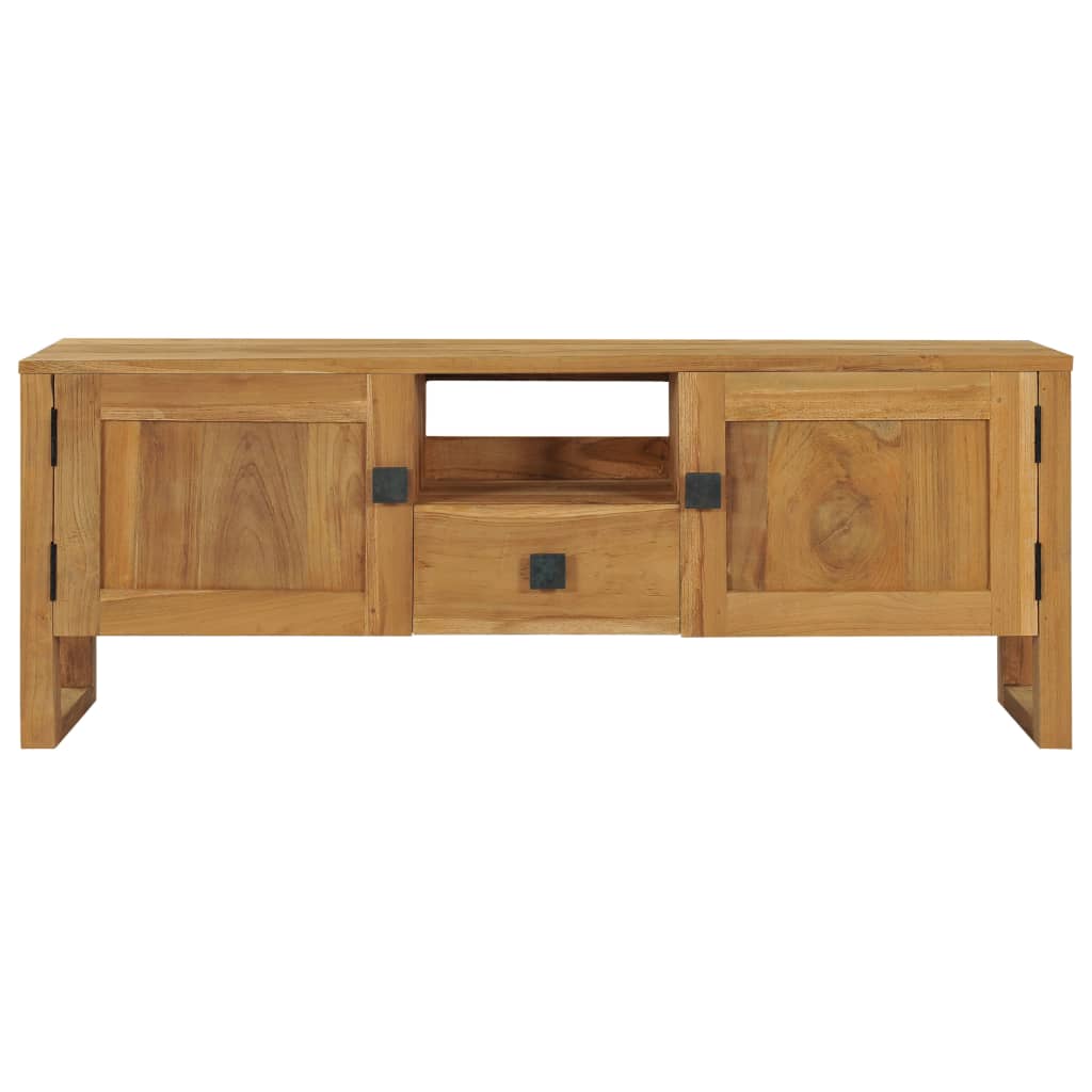 TV-bänk 120x32x45 cm massiv teak