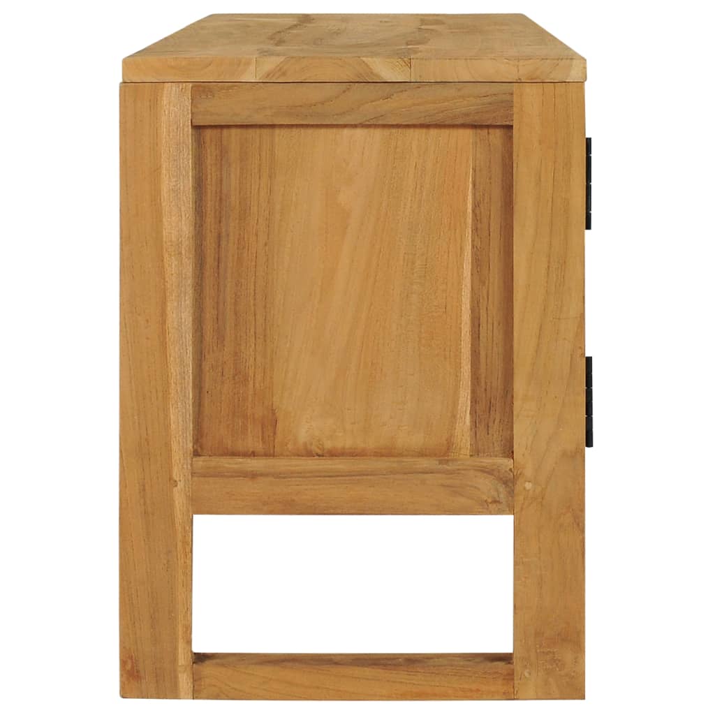 TV-bänk 120x32x45 cm massiv teak