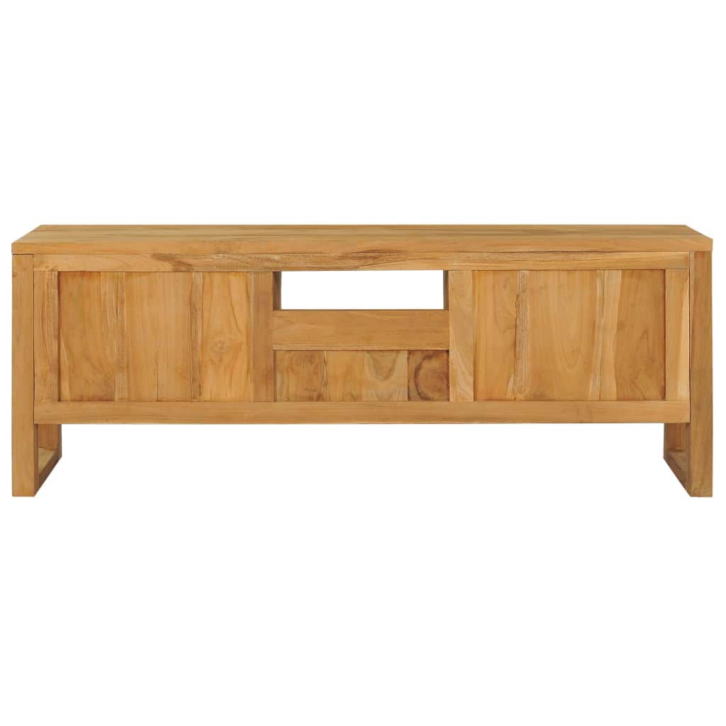 TV-bänk 120x32x45 cm massiv teak