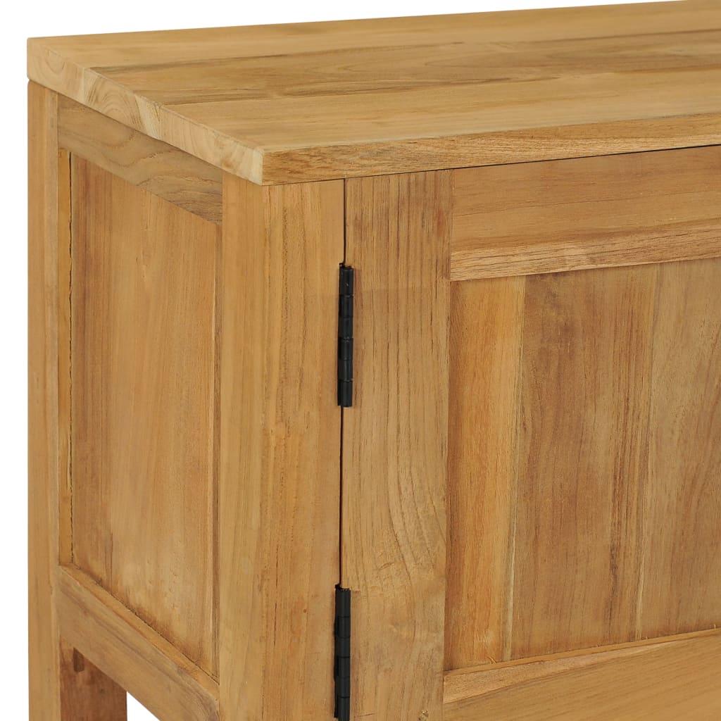 TV-bänk 120x32x45 cm massiv teak