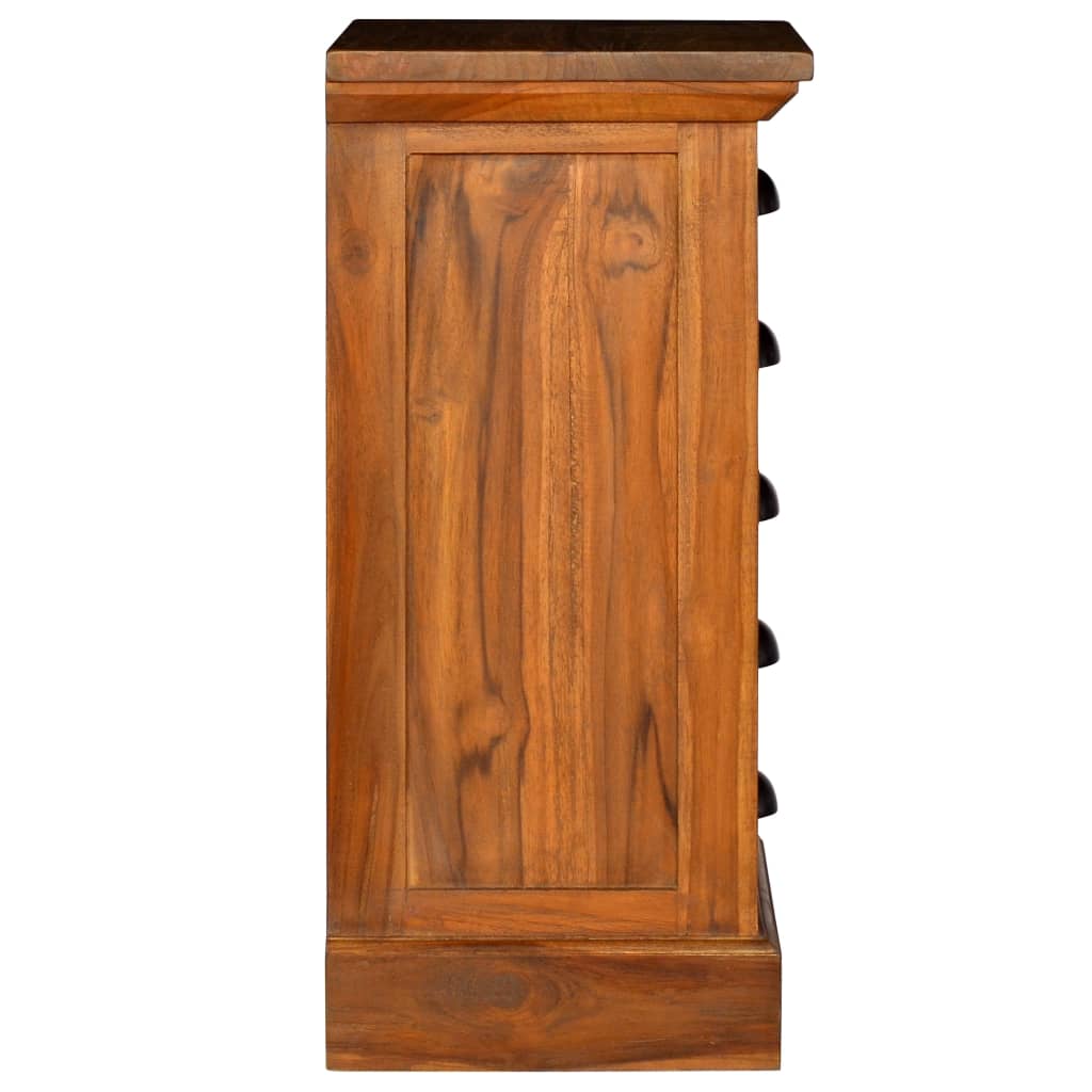Byrå 5 lådor 35x30x60 cm massiv teak