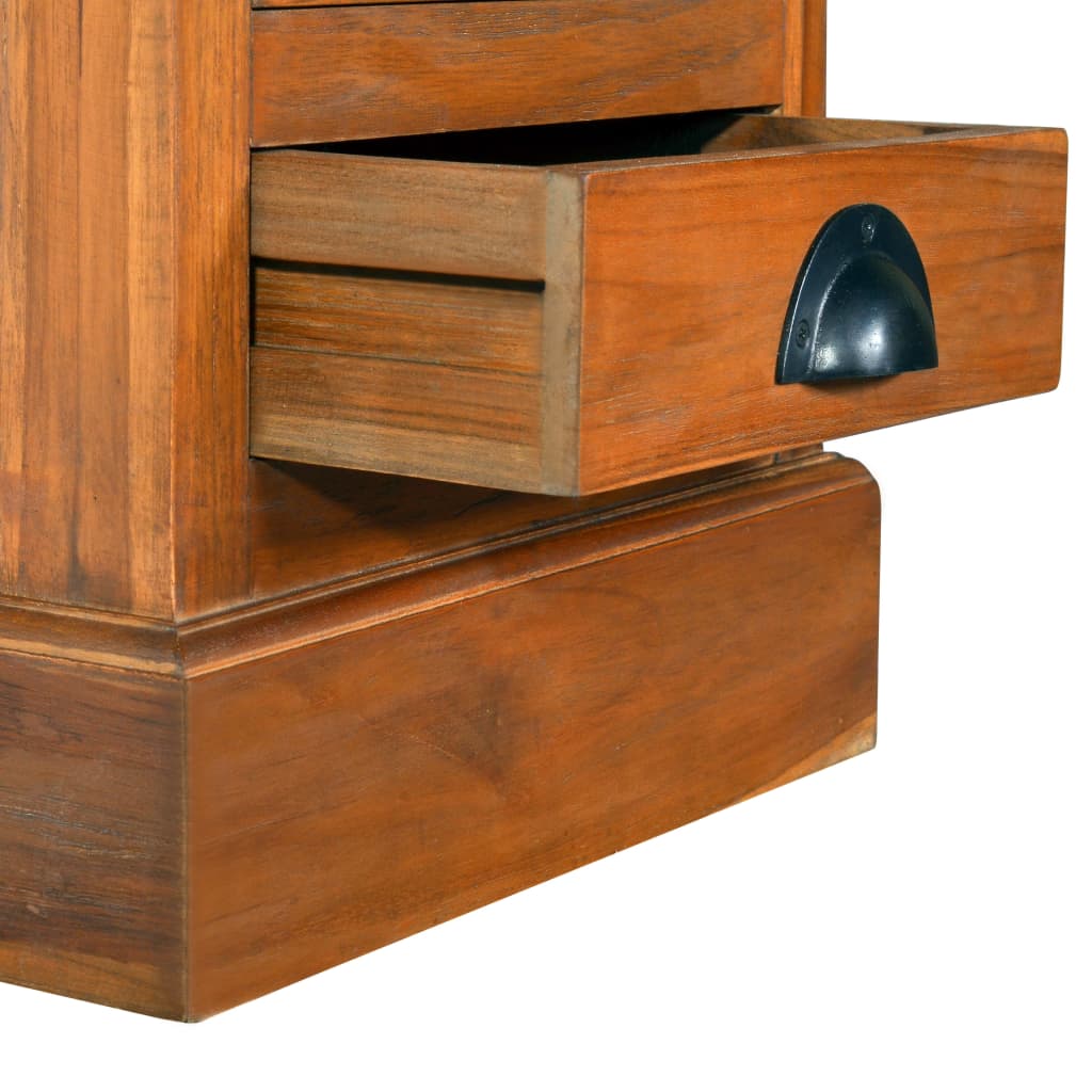 Byrå 5 lådor 35x30x60 cm massiv teak