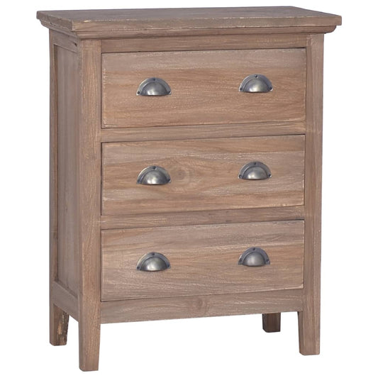 Skänk Trä med 3 lådor 60x30x75 cm massiv teak