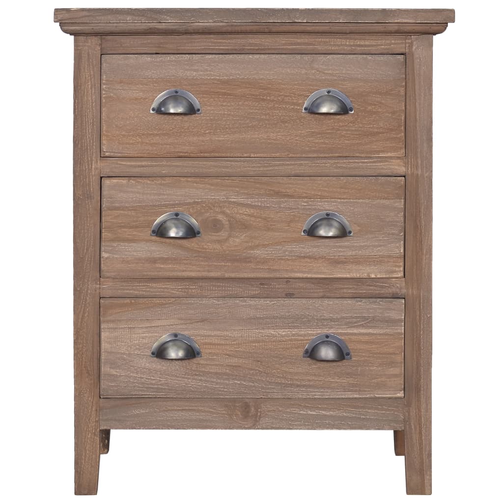 Skänk Trä med 3 lådor 60x30x75 cm massiv teak